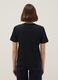Black pure cotton crew neck t-shirt, regular fit_2
