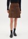 Animal print brown maternity skirt in knitted fabric_1