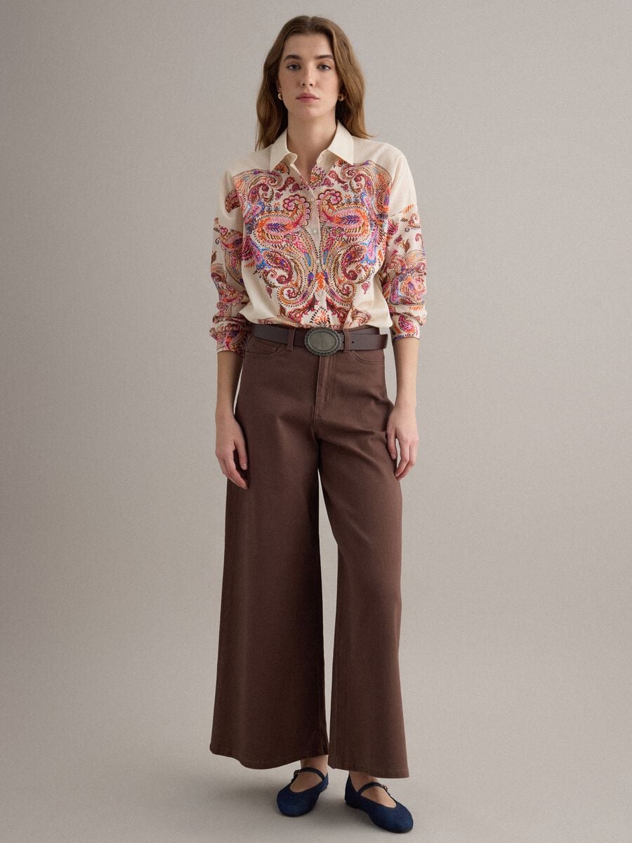 Kurzarmhemd aus reiner Baumwolle in Multicolour_3