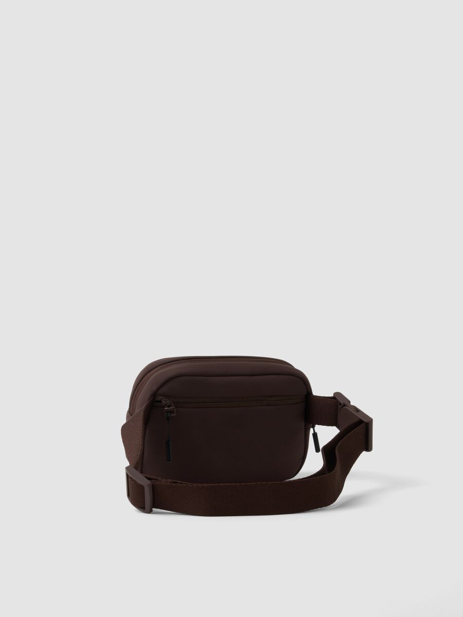 Brown stretch-fabric crossbody bag_2