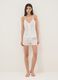 White organic cotton pyjama shorts_0