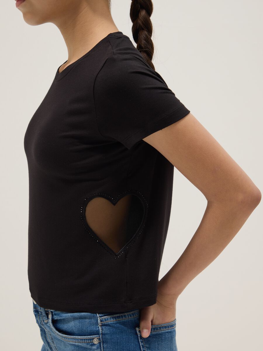 Black Viscose Stretch Short Sleeve T-shirt_2