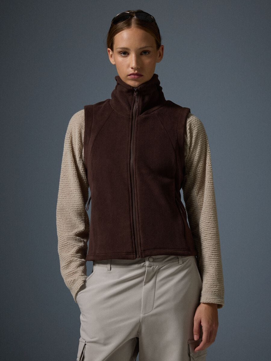 Full-Zip Fleece Gilet with 2-Way Stretch ALTAVIA WITH DEBORAH COMPAGNONI_1