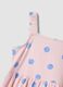 Girls&rsquo; pink pure cotton polka-dot dress, regular fit_2