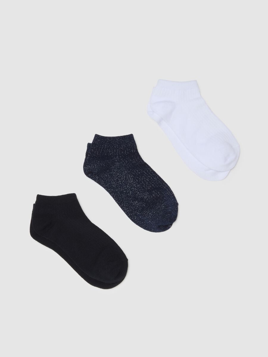 Multicolour Cotton Blend Sock Tripack Set_0