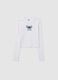 White stretch cotton girl's T-shirt_3