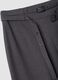 Grey formal stretch-viscose trousers with belt_7