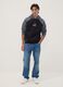 Black cotton-blend hoodie with PlayStation print_1