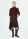 Red genuine leather jacket in regular fit_0