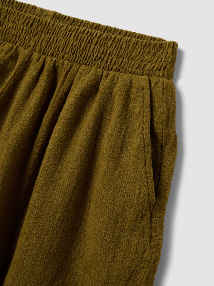 Brown pure cotton shorts_5