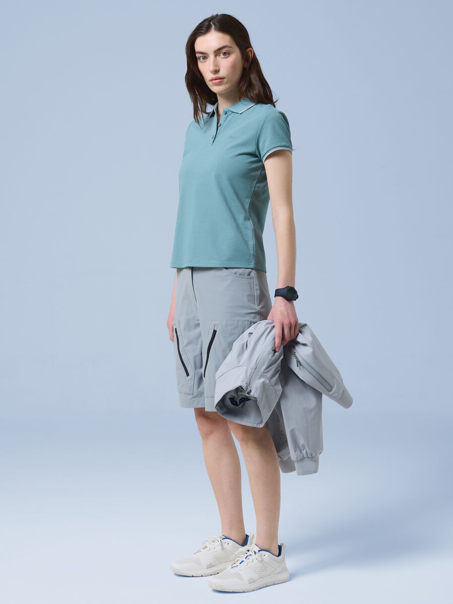 Gr&uuml;nes ALTAVIA SAILING Poloshirt aus Stretch-Baumwolle_1