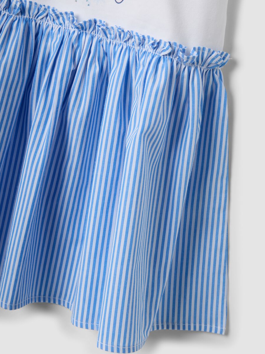 Vi&scaron;ebojna dječja haljina od elastičnog pamuka s Frozen printom_3