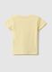 Gelbes M&auml;dchen-T-Shirt aus elastischer Baumwolle Regular Fit mit Herz_1