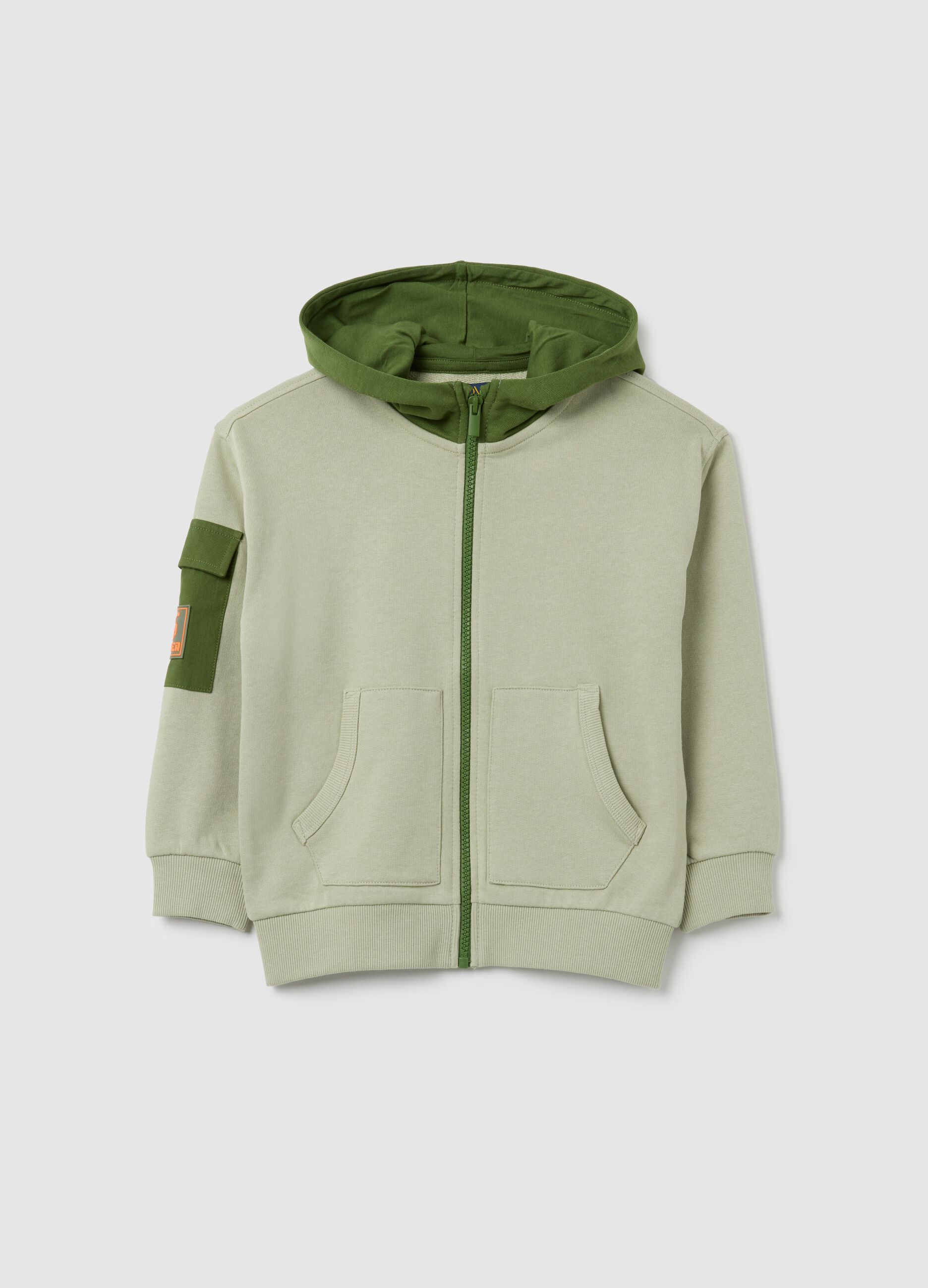 Sudadera de niño en algodón puro verde ajuste regular OVS KIDS de