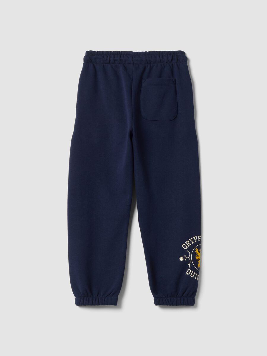 Blue cotton-blend Harry Potter joggers for boys_1