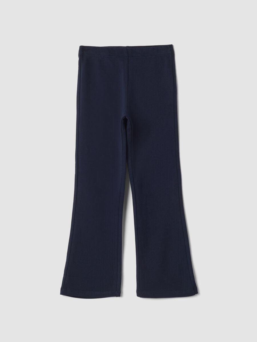 Blaue Leggings aus elastischer Bio-Baumwolle_0