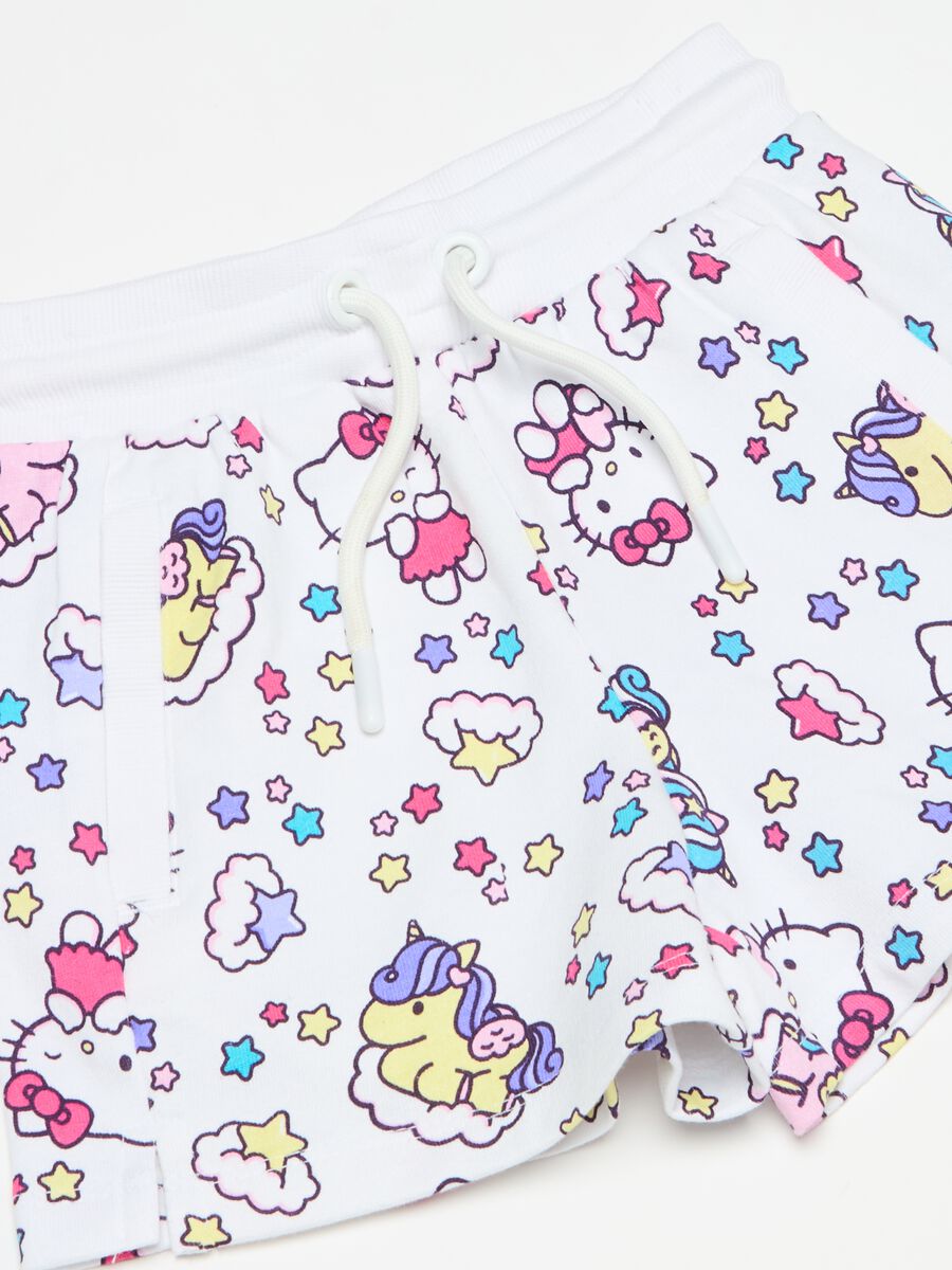 Shorts in felpa stampa Hello Kitty all-over_2