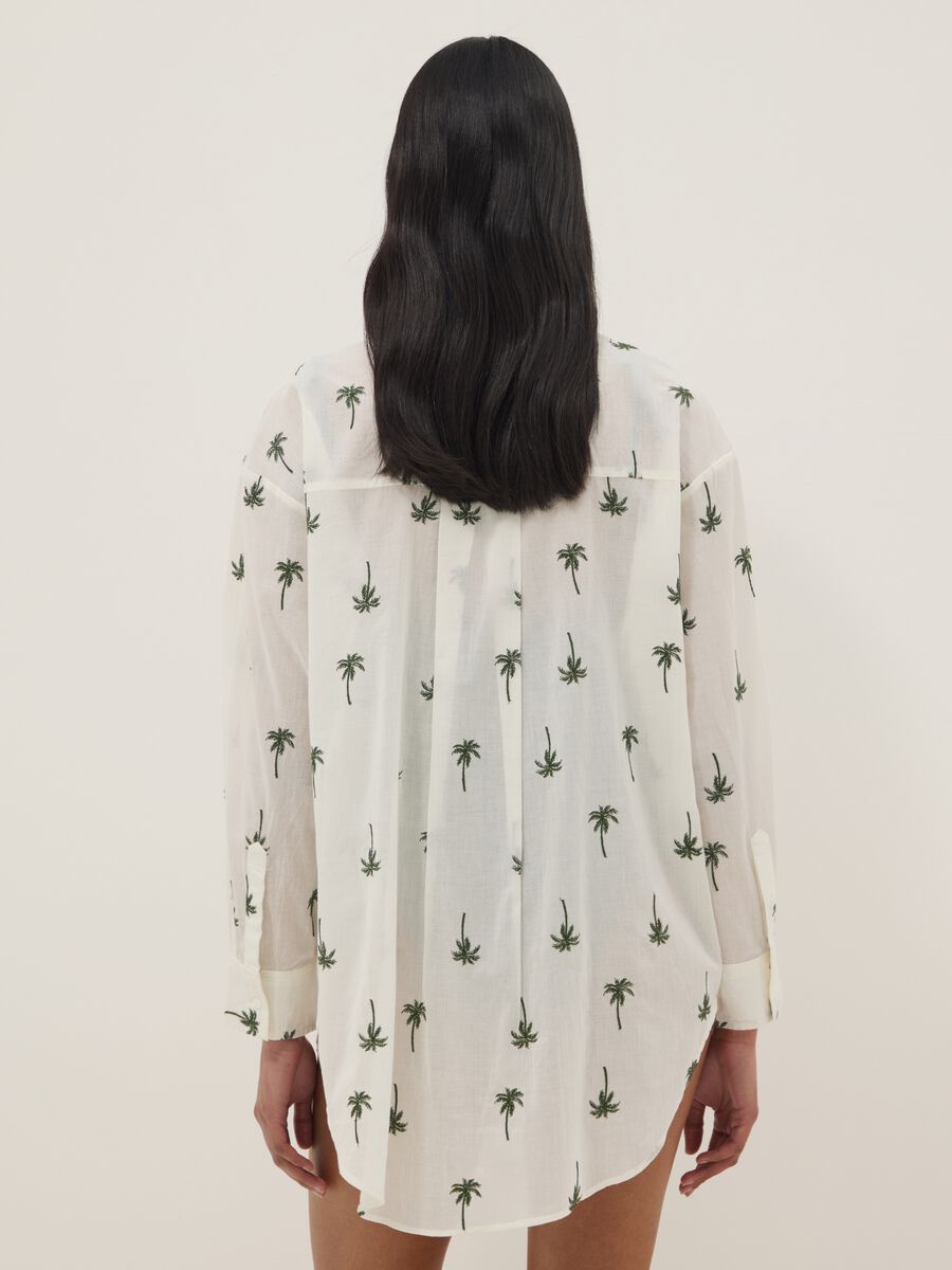 Caft&atilde; branco em puro algod&atilde;o org&acirc;nico com estampado de palmeiras_3