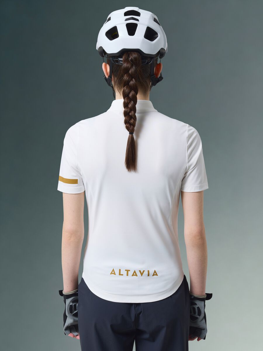 Wei&szlig;es ALTAVIA BIKE Funktions-T-Shirt aus Stretchgewebe_2