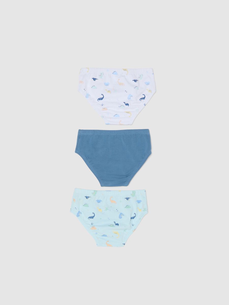 Newborn multicolour elasticated cotton briefs triple pack_1