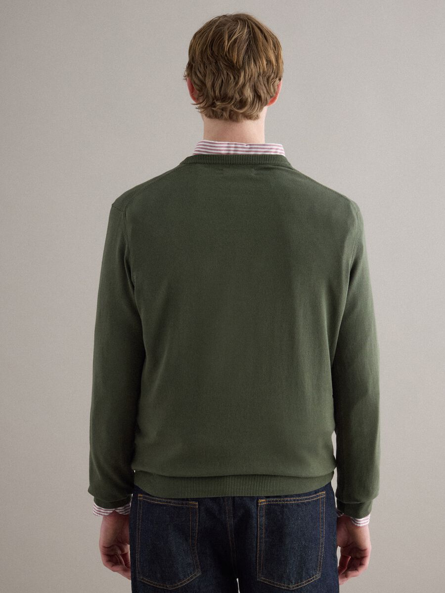 Green Pure Cotton Pullover_2