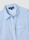 Blue striped pure cotton kaftan_5