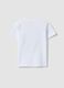 T-shirt branca de algod&atilde;o puro para menino, corte regular, com estampado mar&iacute;timo_1