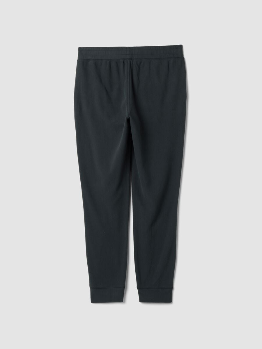 Grey fleece jogger trousers, regular fit_2