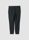 Grey fleece jogger trousers, regular fit_2