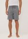 Grey organic cotton pyjama shorts_1