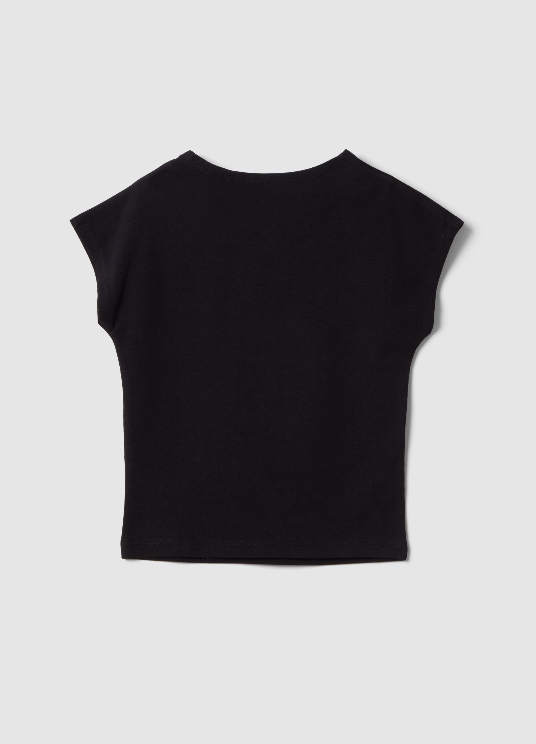 &Mu;&alpha;ύ&rho;&omicron; &epsilon;&lambda;&alpha;&sigma;&tau;&iota;&kappa;ό &beta;&alpha;&mu;&beta;&alpha;&kappa;&epsilon;&rho;ό t-shirt &gamma;&iota;&alpha; &kappa;&omicron;&rho;ί&tau;&sigma;&iota;&alpha; &sigma;&epsilon; slim fit