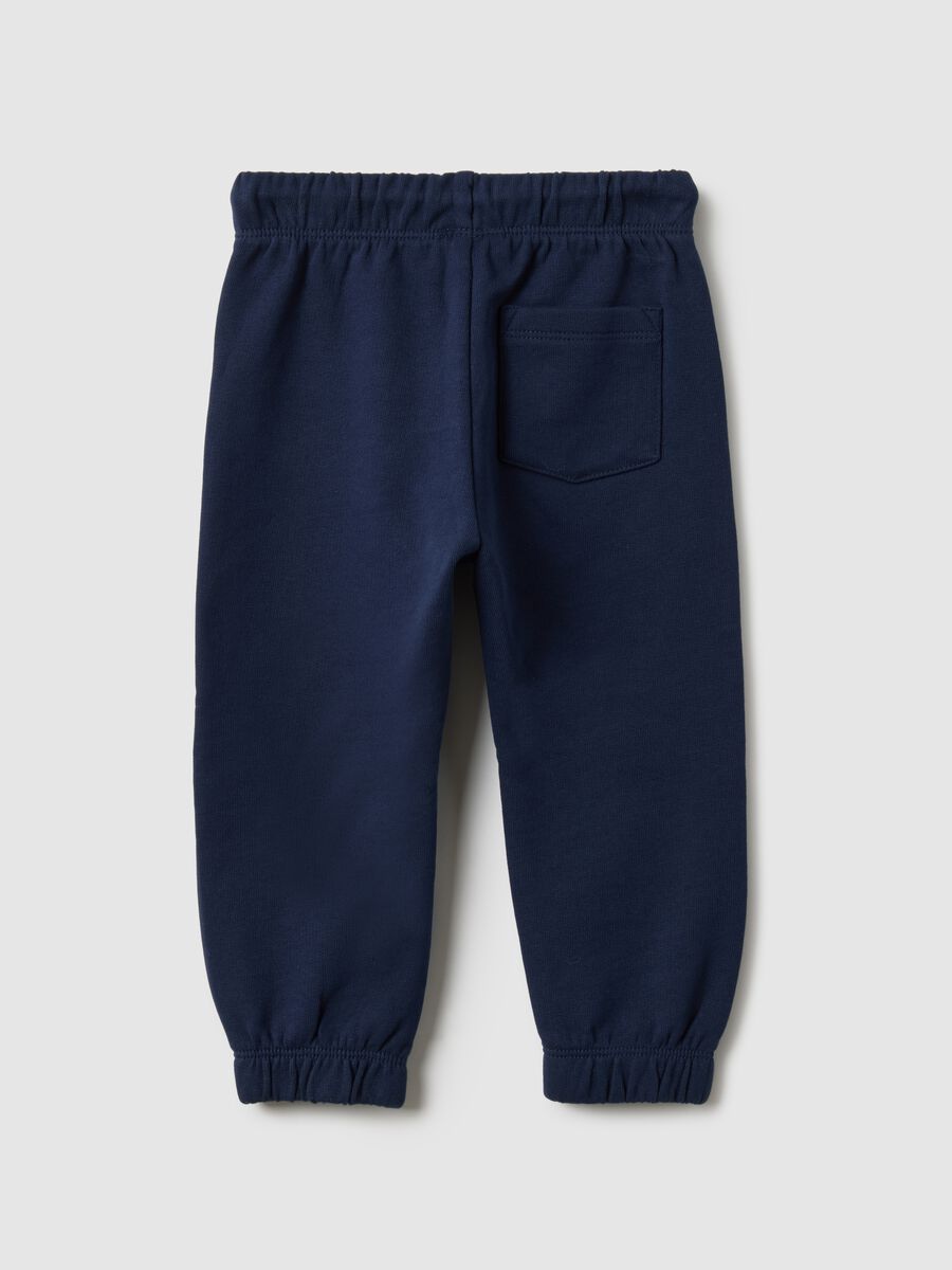 Pure cotton blue trousers regular fit for children_1