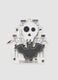 Black and white kitchen sponge set in skull and bat shapes_0