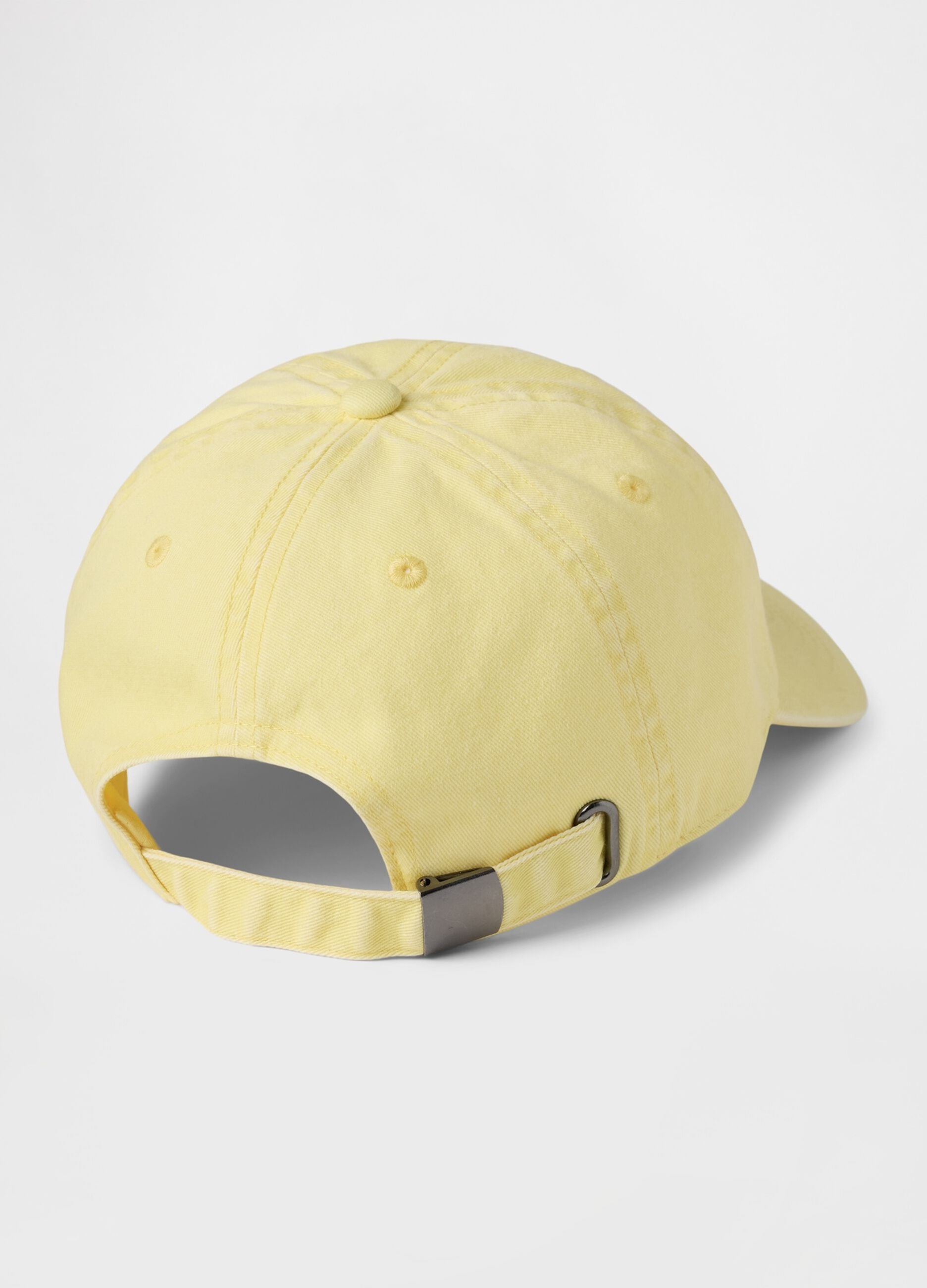 Yellow cotton baseball cap