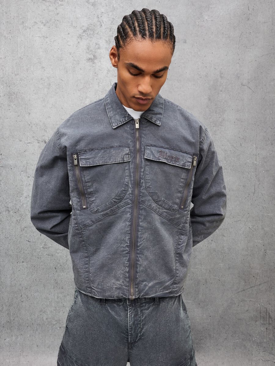 Washed Grey Work Jacket_2