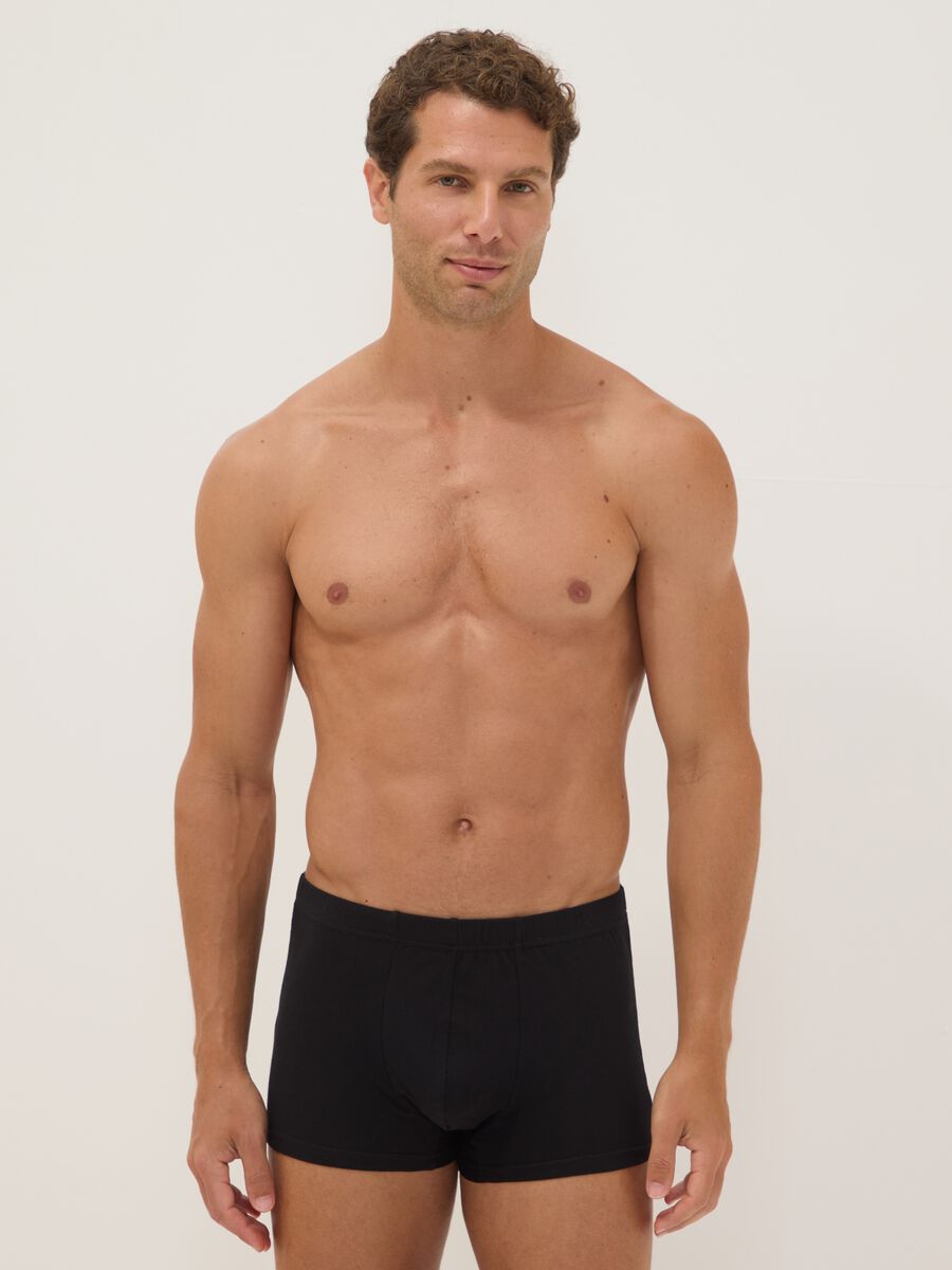 Schwarze Boxershorts aus Bio-Baumwolle_0