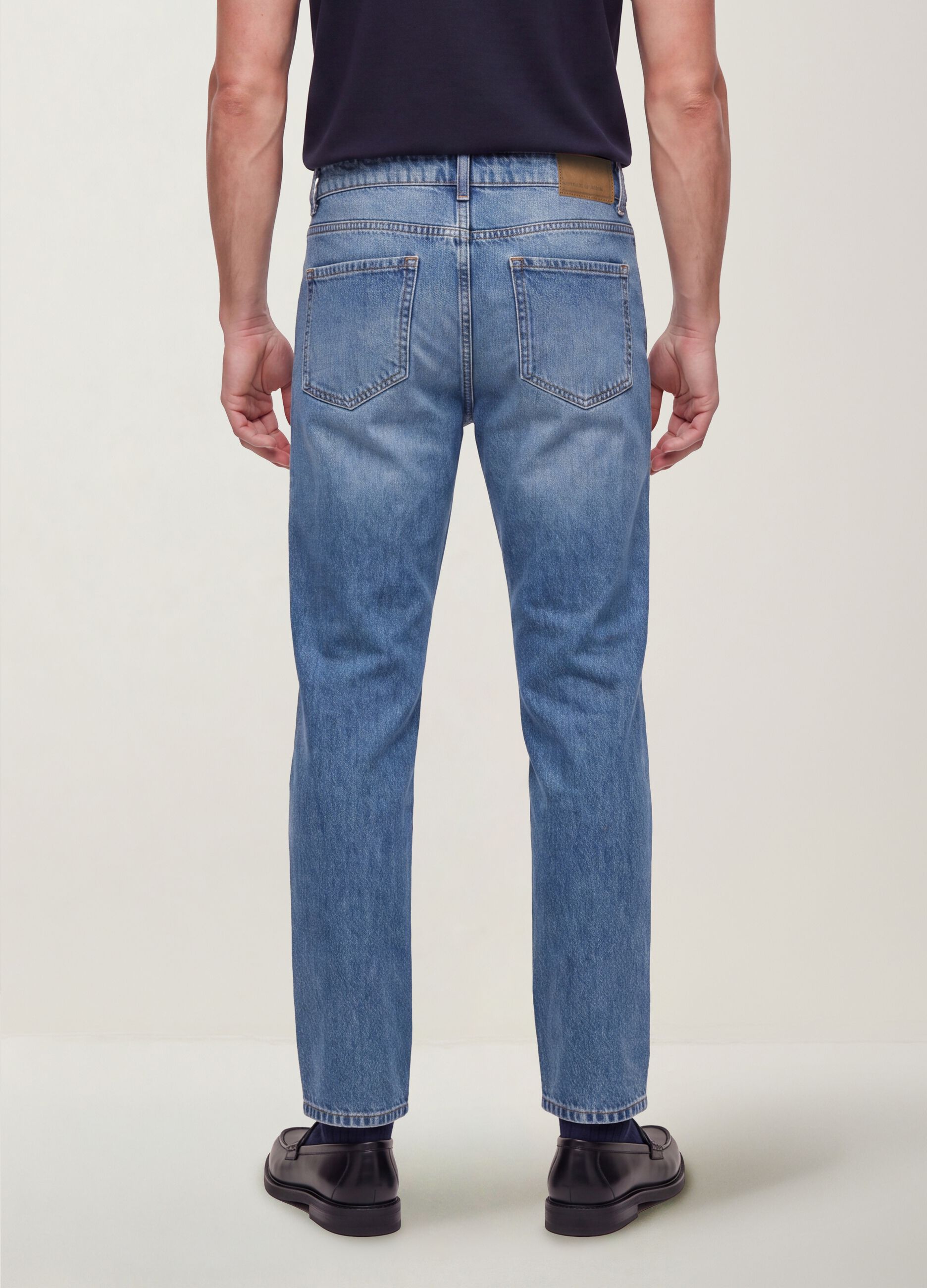 Regular-Fit Denim-Jeans aus reiner Baumwolle