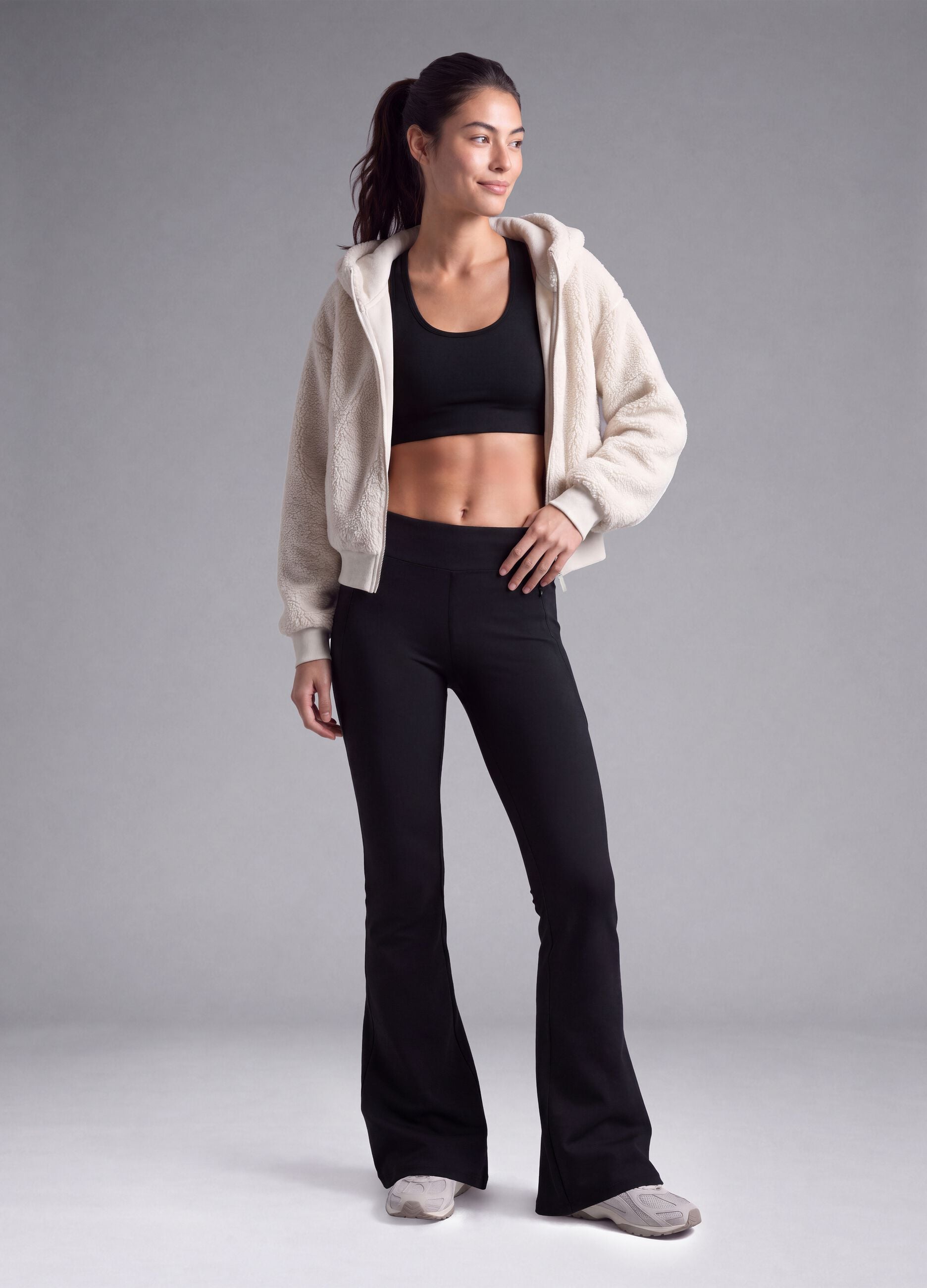 Black flared stretch trousers ALTAVIA STUDIO