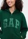 Sweatshirt verde com capuz e fecho completo_3