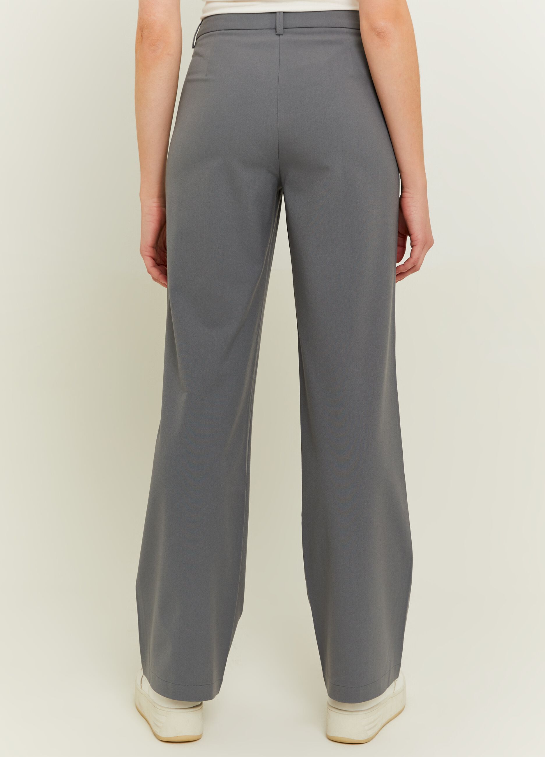 Straight-fit high-rise trousers