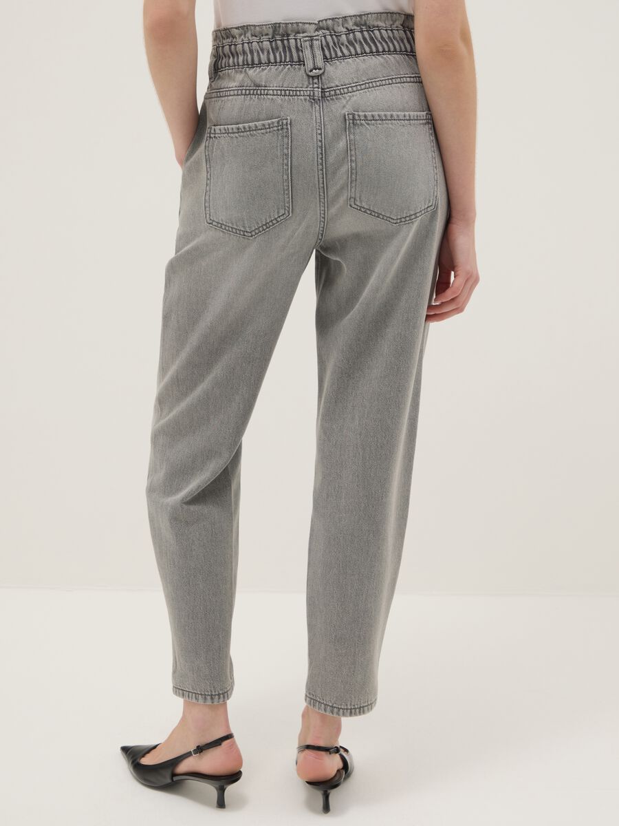 Grey Pure Cotton Baggy Trousers_2