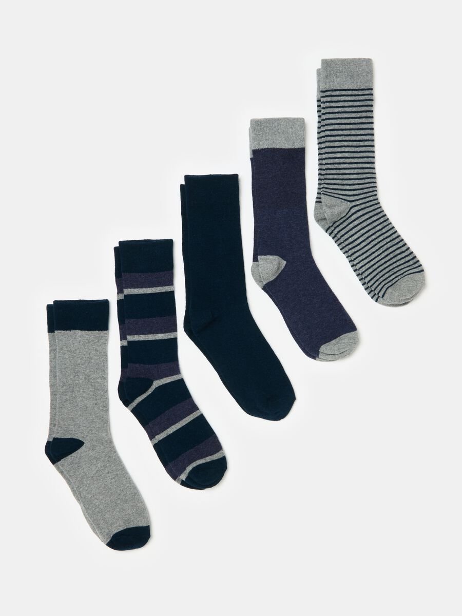 Five-pack striped stretch socks_0