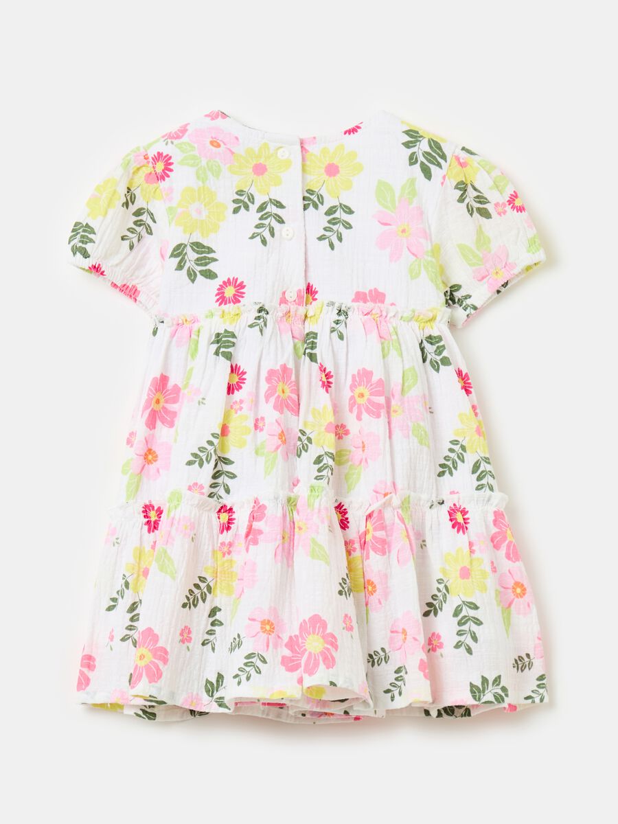 Tiered dress with floral pattern_1
