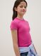 Girls&rsquo; Pink Stretch Cotton T-Shirt, Regular Fit_2