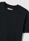 Black pure cotton crew neck t-shirt, regular fit_5