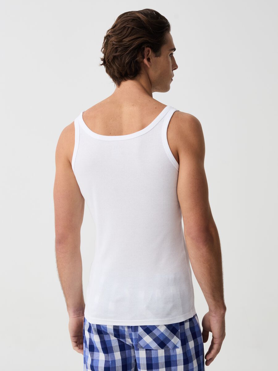 Fine ribbed organic cotton vest with racerback_2