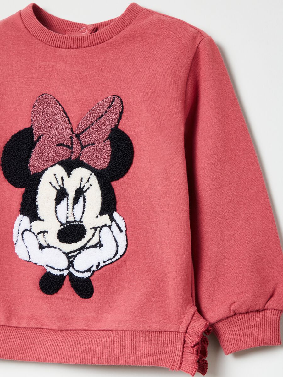 Fleece jogging set with Minnie Mouse patch_2