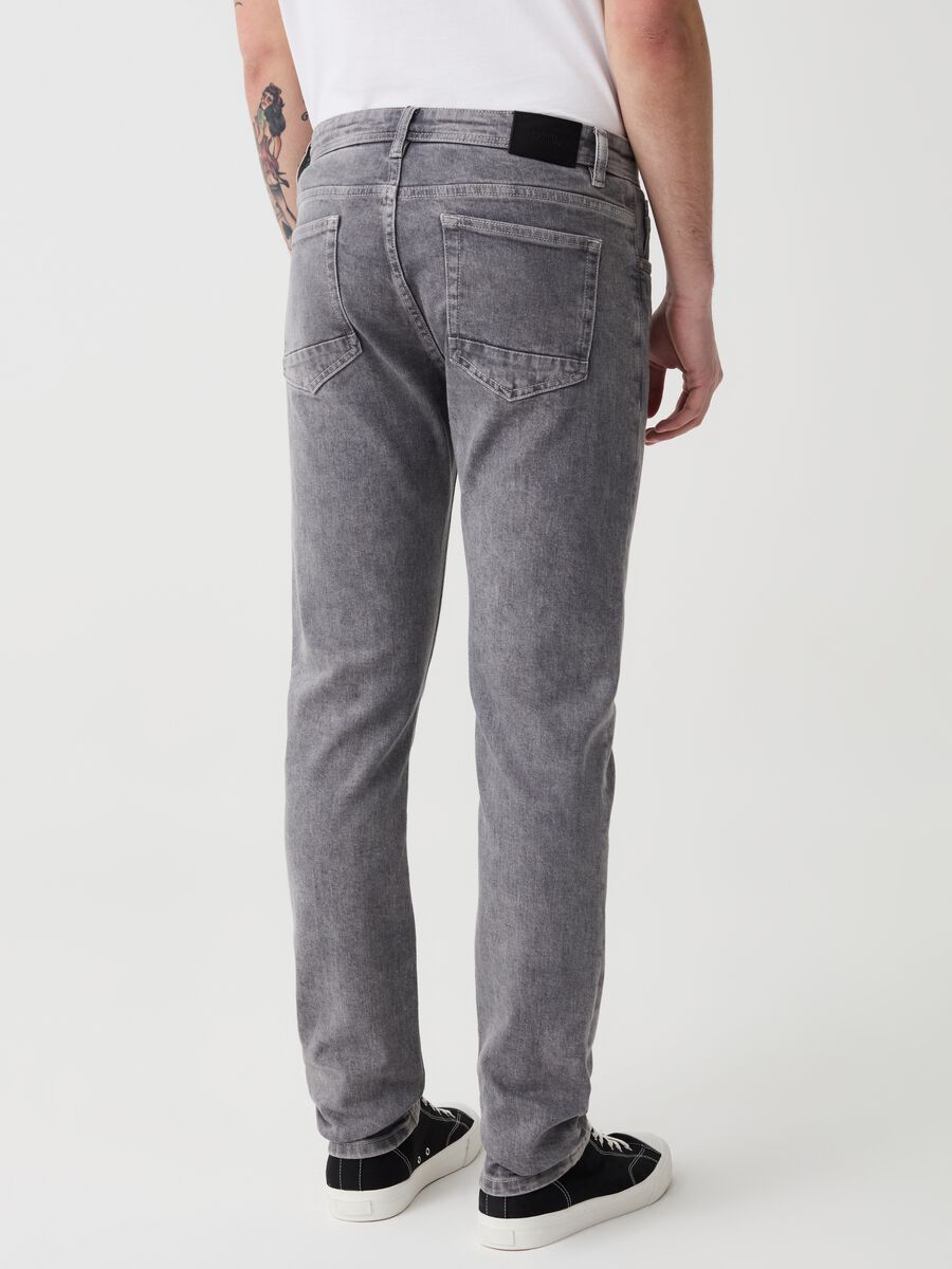 Skinny-fit acid wash jeans with fading_2