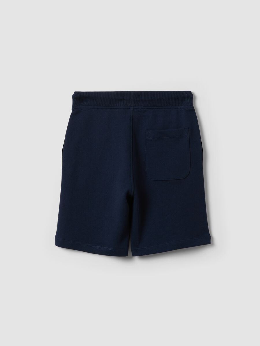 Boys&rsquo; blue pure cotton slim-fit shorts_1