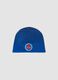 Blue stretch cotton hat with Spider-Man print for boys_0
